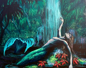 Lagoon Mermaid 3 Fine art print
