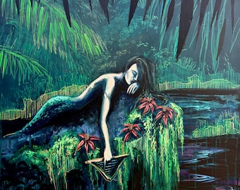 Lagoon Mermaid 2 Fine art print