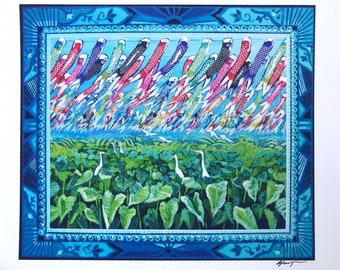 Okinawa children’s day streamers inkjet print