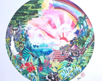 Everything Grows On Okinawa Inkjet Print
