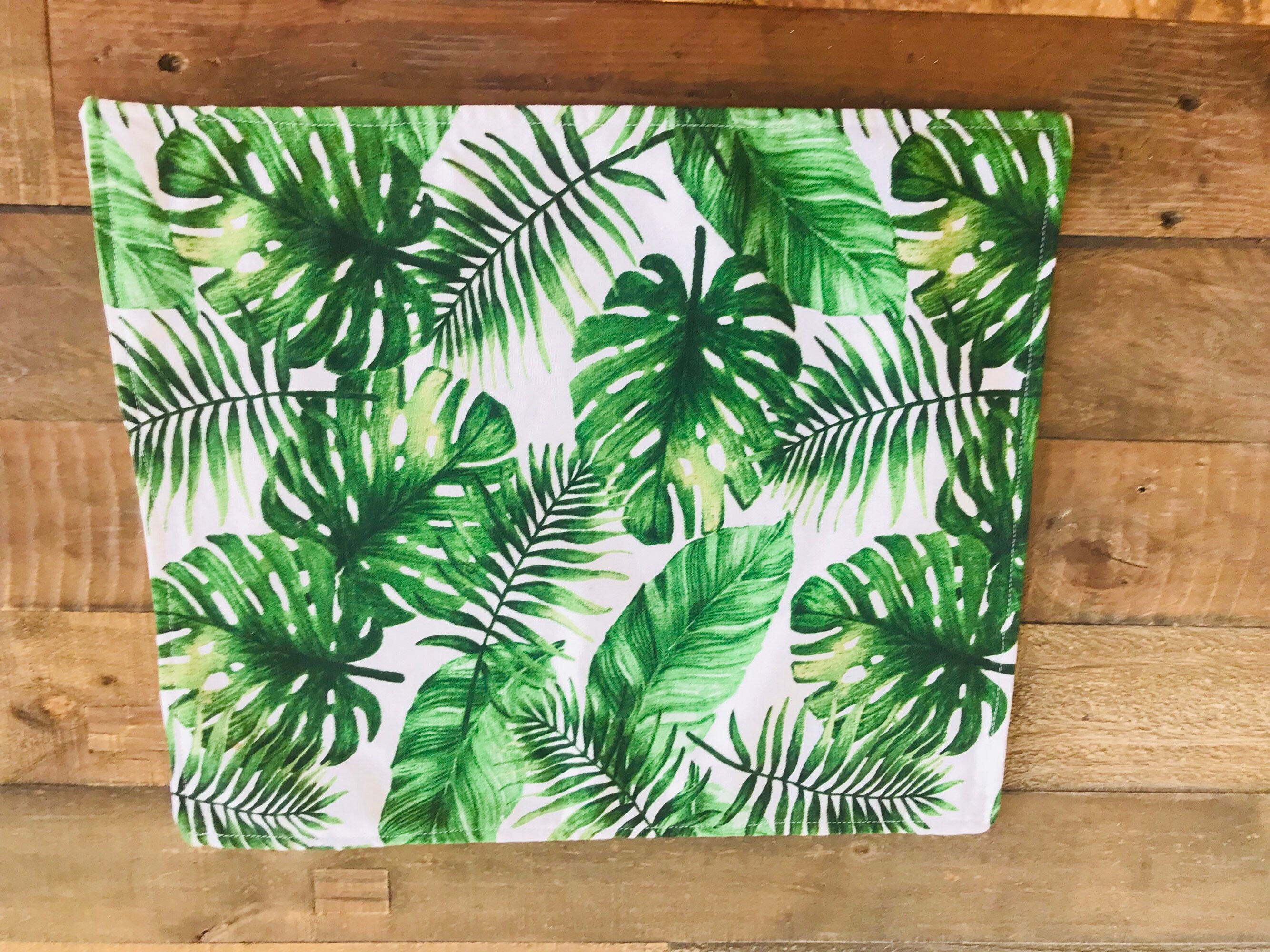 Placemats Tropical Green Palm. Etsy