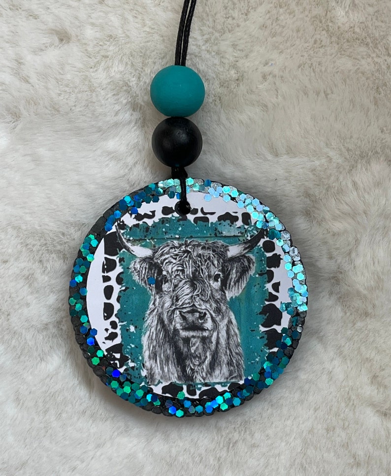 Highland Cow Air Freshener freshie Etsy