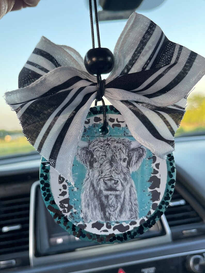 Highland Cow Air Freshener freshie Etsy