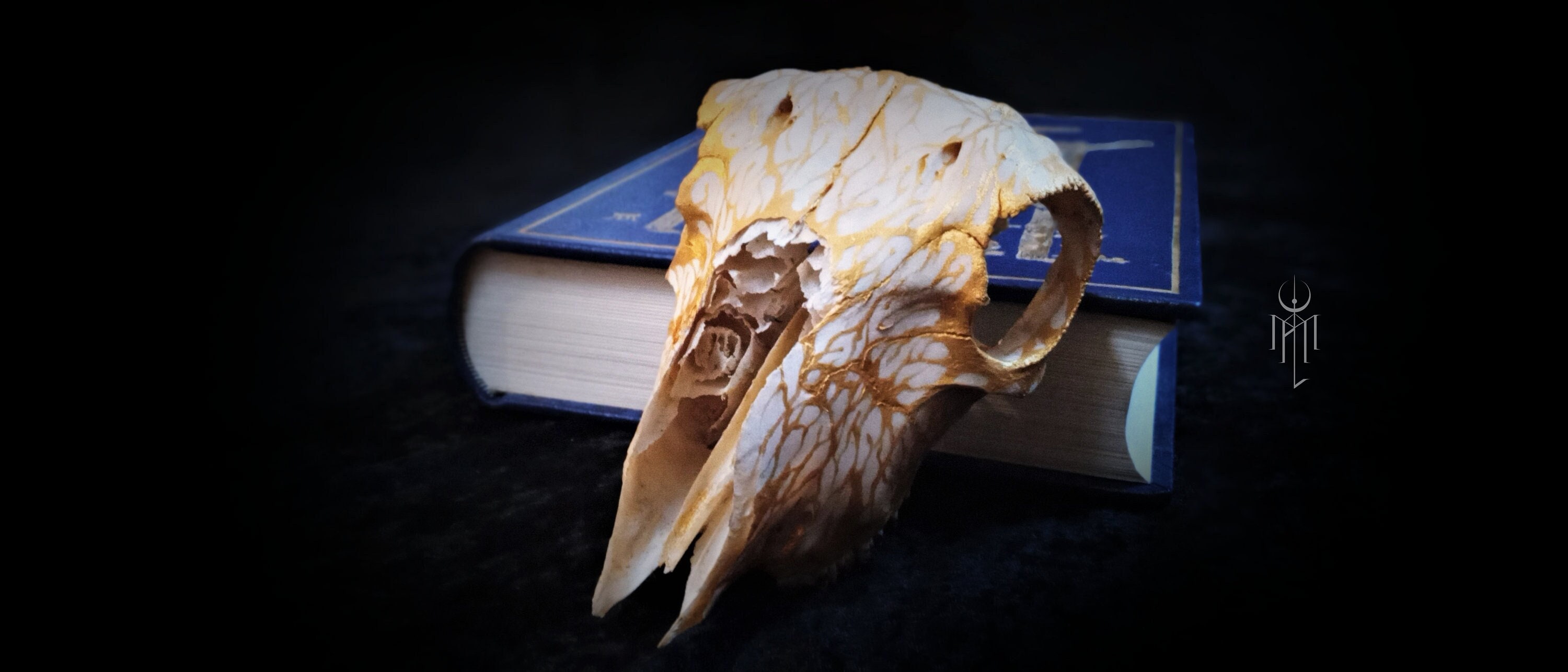 Gold Corpse Paint Lamb Skull
