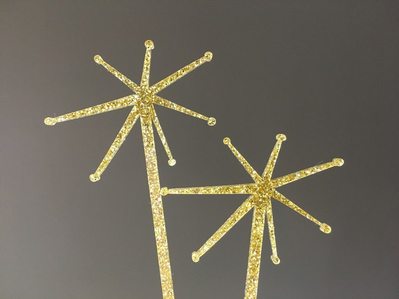 Mid Century Starburst Stir Sticks for Cocktails // Atomic Etsy