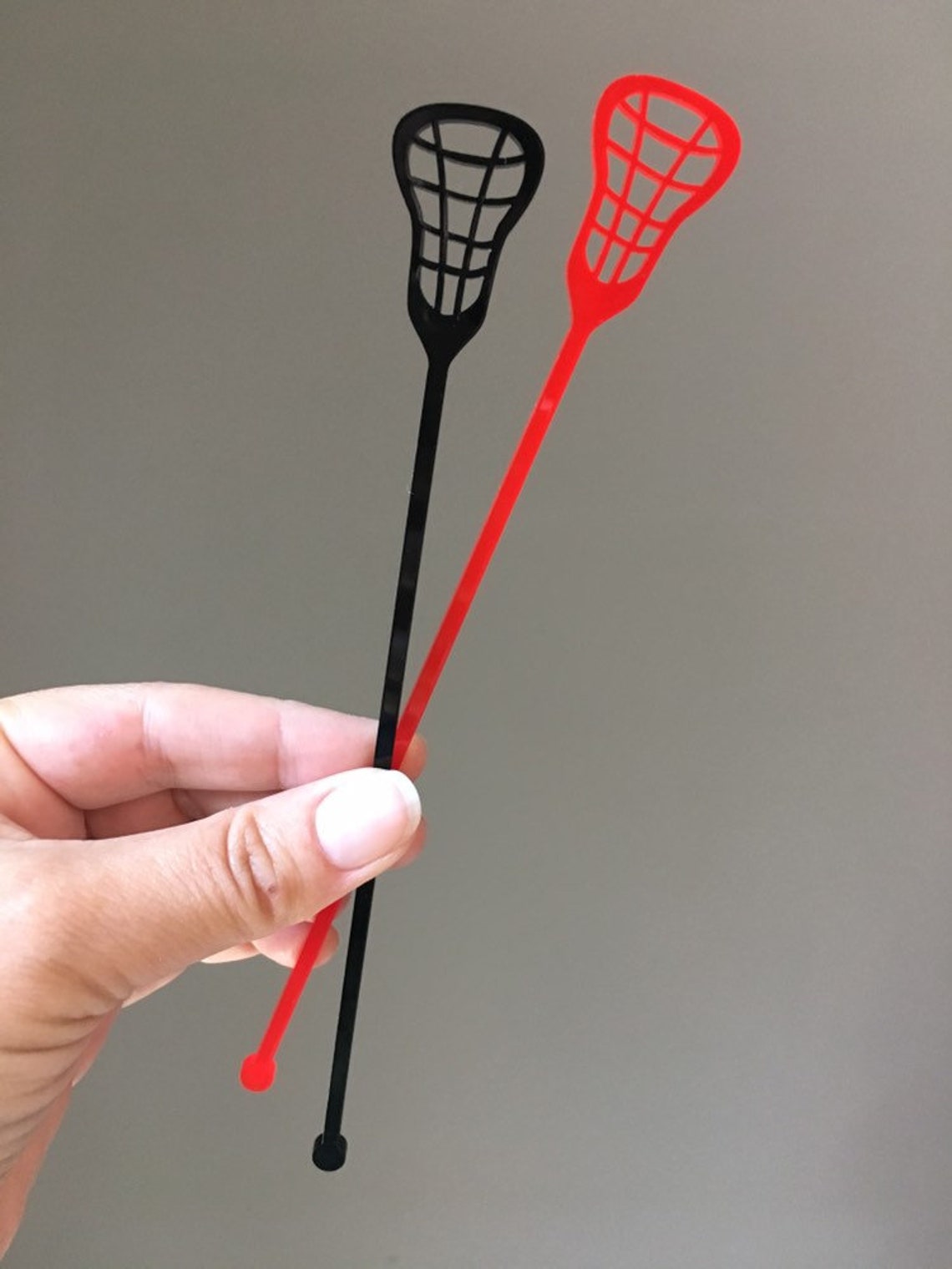 Lacrosse Stir Sticks // Lacrosse stick Sporty Swizzle Sticks Etsy