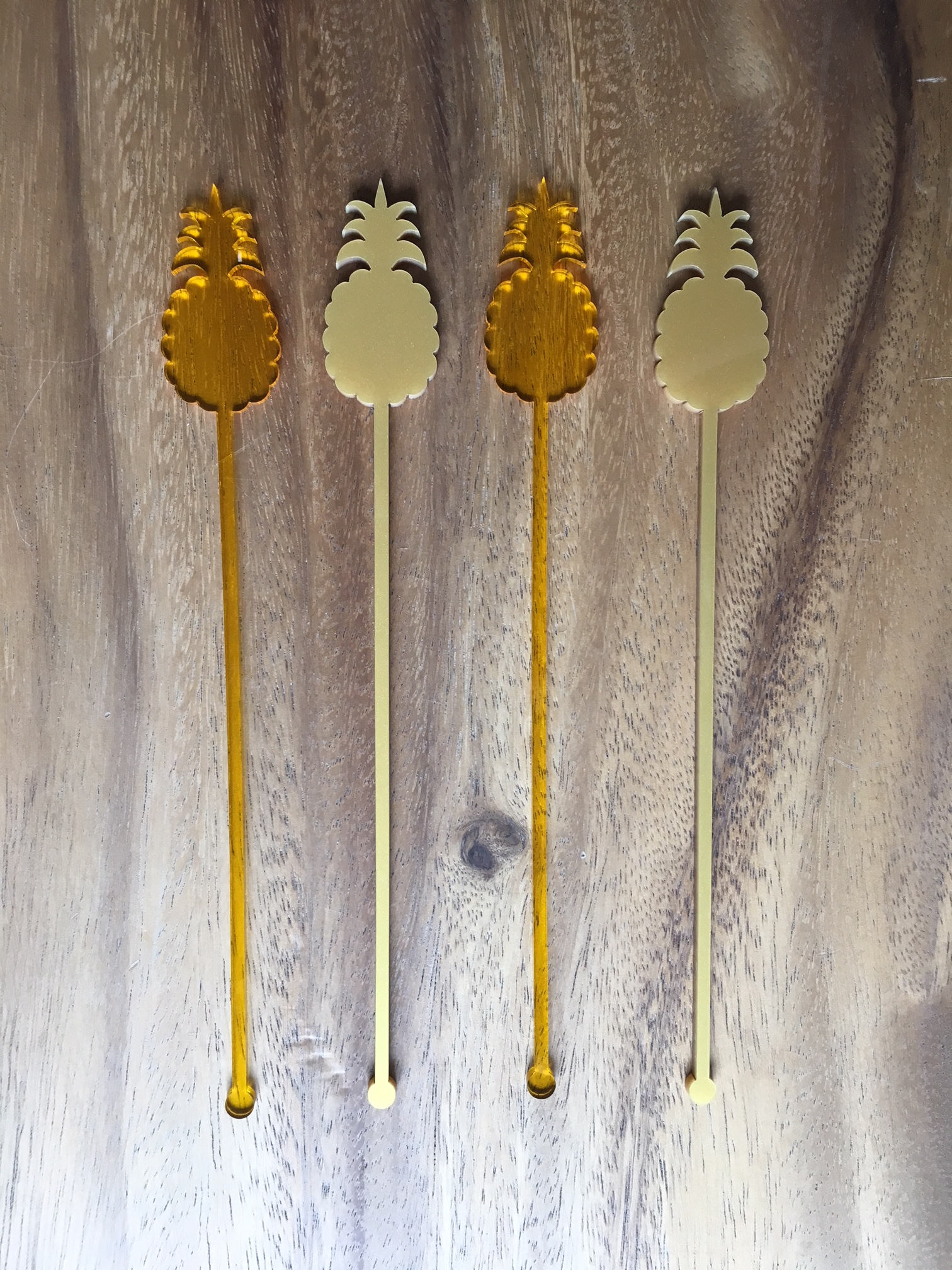 Pineapple Stir Sticks for Cocktails // Tropical Hawaiian Etsy