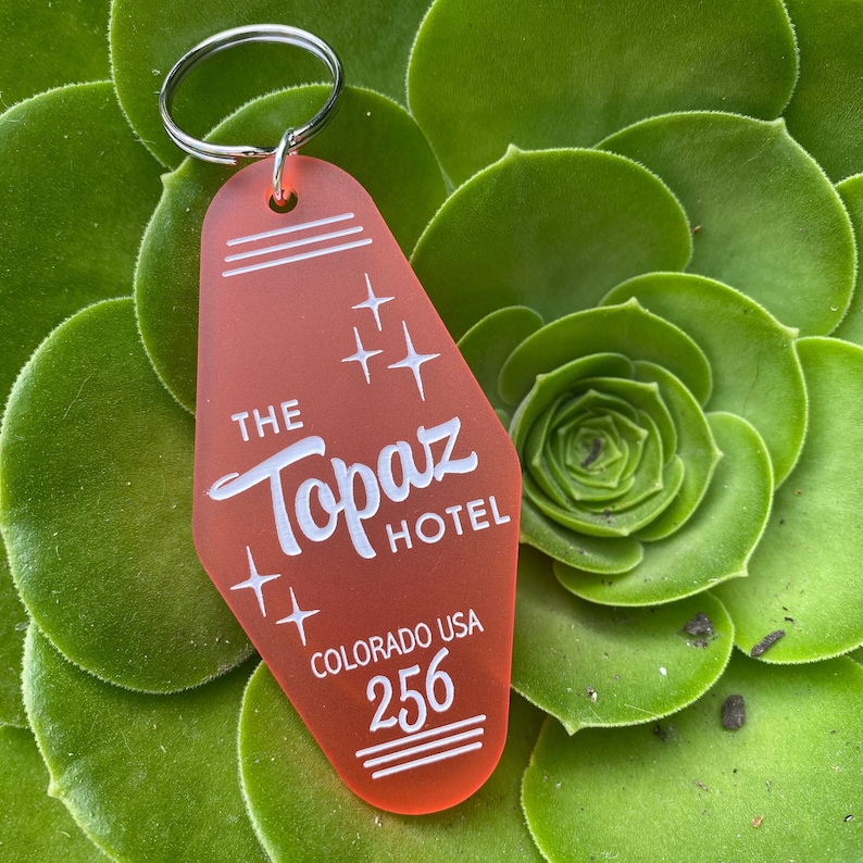 Personalized Motel Keychain // Custom Vintage Hotel Style Etsy Hong Kong