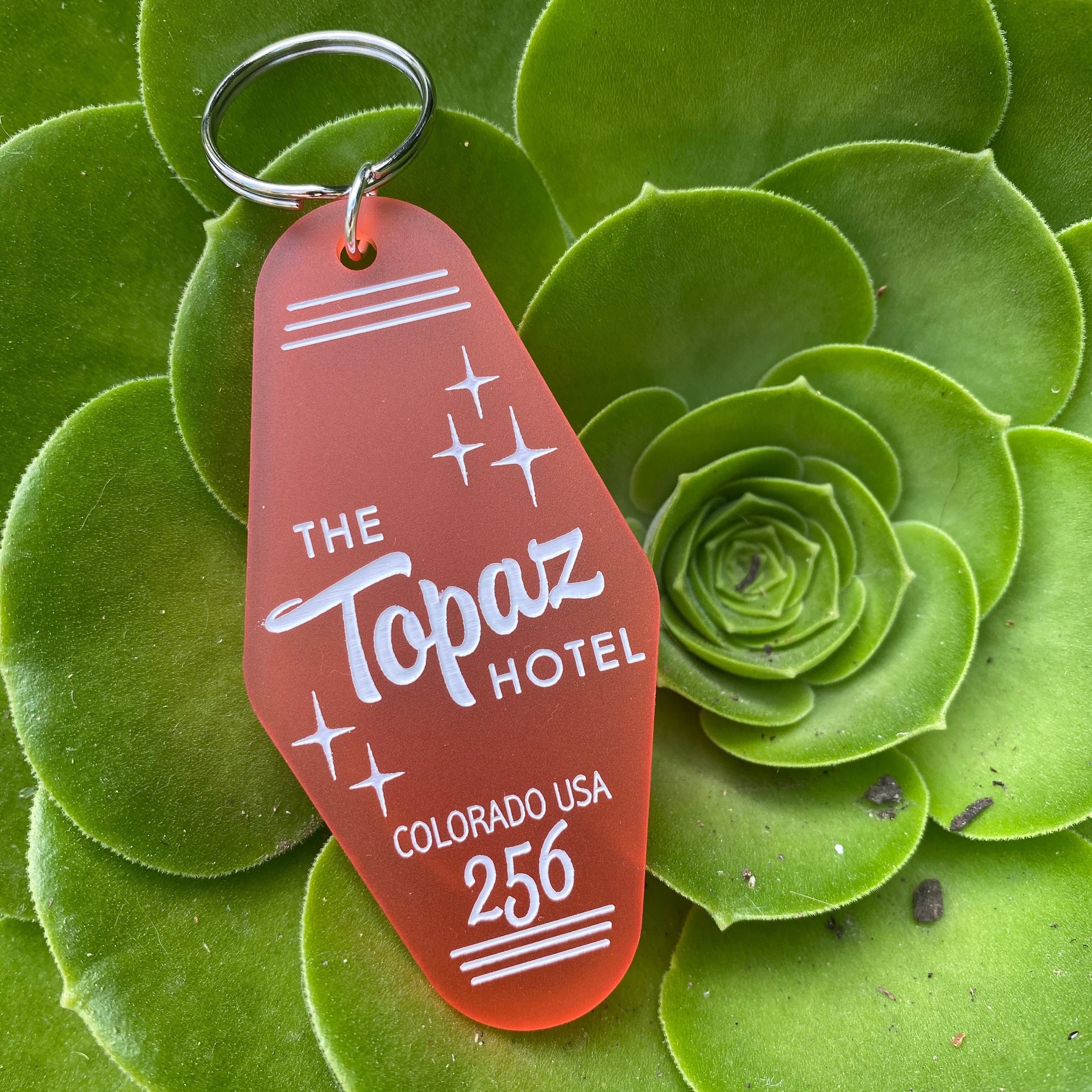 Personalized Motel Keychain // Custom Vintage Hotel Style Etsy