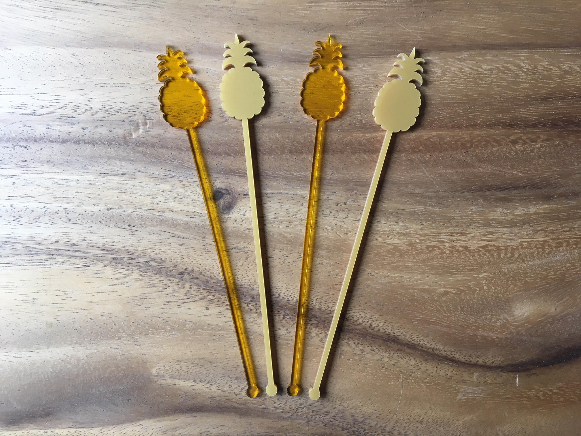 Pineapple Stir Sticks for Cocktails // Tropical Hawaiian Etsy