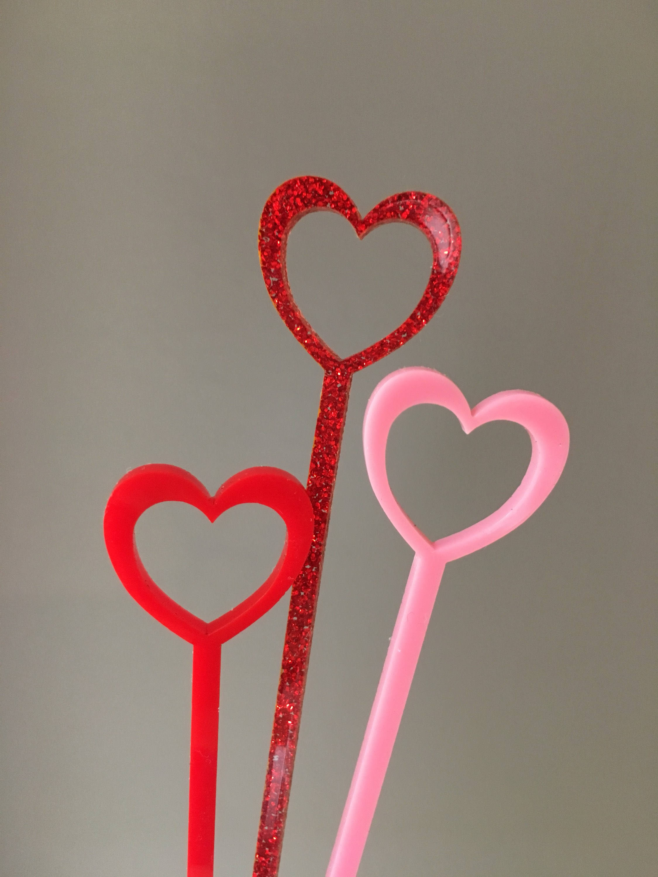 Heart Stir Sticks for Cocktails // Wedding Love Drink Etsy