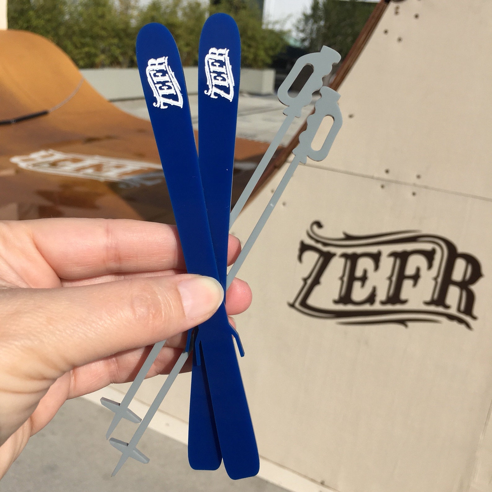 Personalized Skis and Poles Stir Sticks 8 PIECES // Aprés Etsy