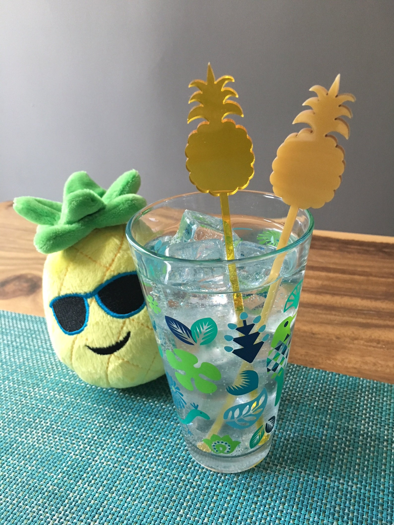 Pineapple Stir Sticks for Cocktails // Tropical Hawaiian Etsy