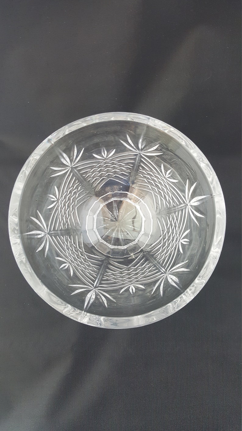 Candy Bowl Soap Dish Nut Bowl TOWLE Crystal 5 Footed Bowl Made in Austria Cut Crystal Clear Jewelry Serving Dish Clear Crystal Bowl