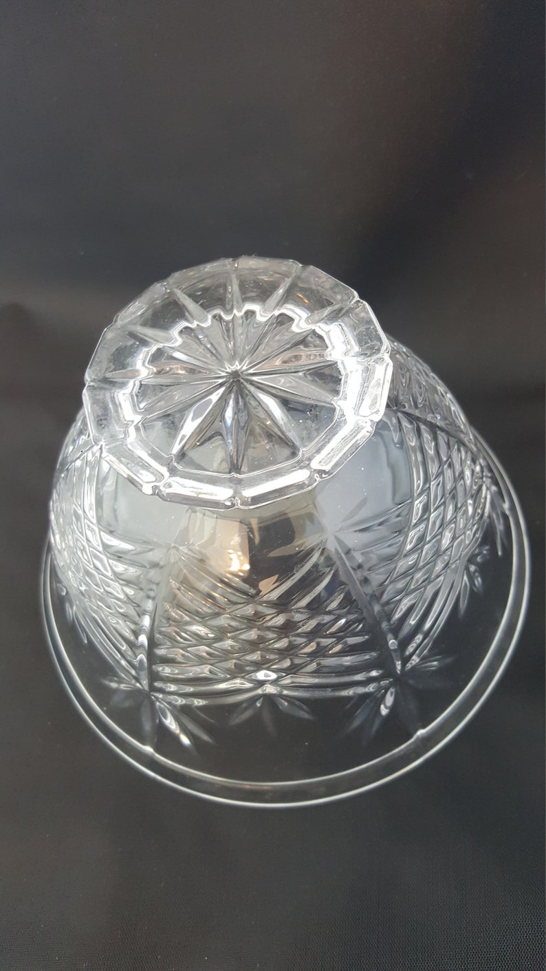 Candy Bowl Soap Dish Nut Bowl TOWLE Crystal 5 Footed Bowl Made in Austria Cut Crystal Clear Jewelry Serving Dish Clear Crystal Bowl