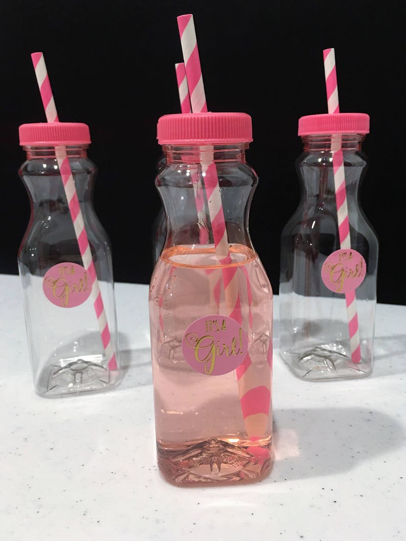 Baby Shower Bottles It S A Girl Drinking 50