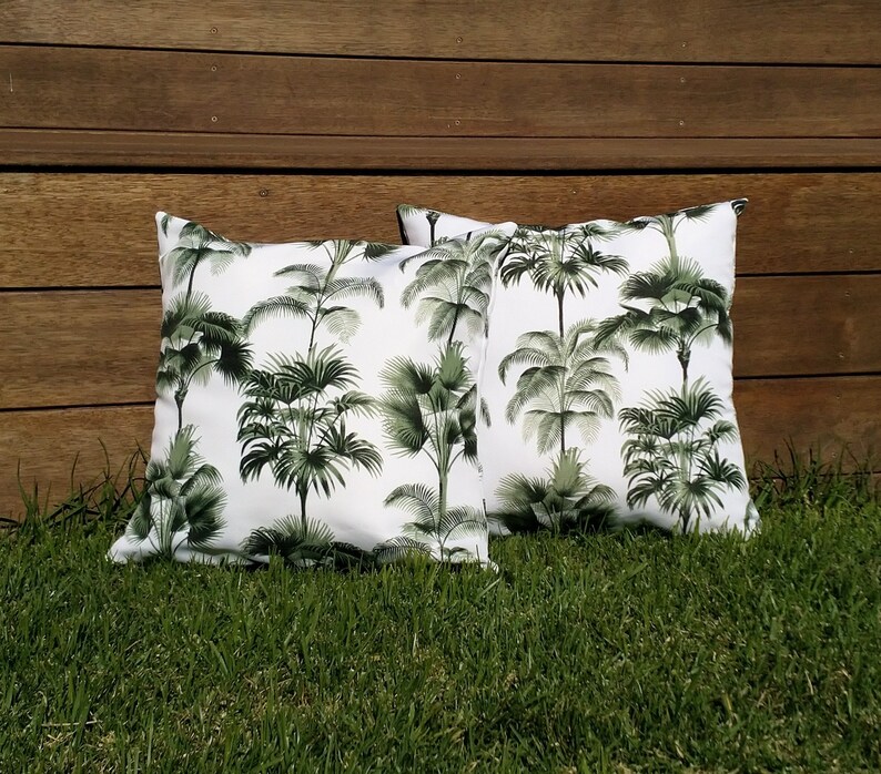 Palm tree cushion cover Coastal cushion Tropical cushion. Etsy