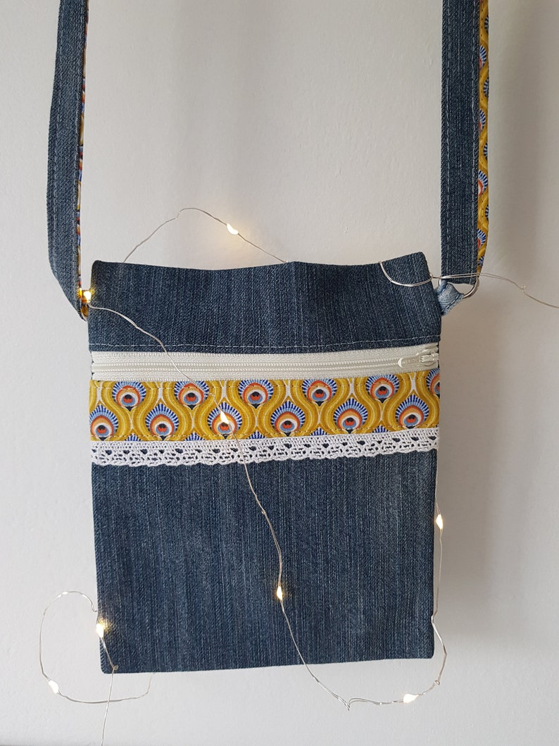 sac en jean Jaune