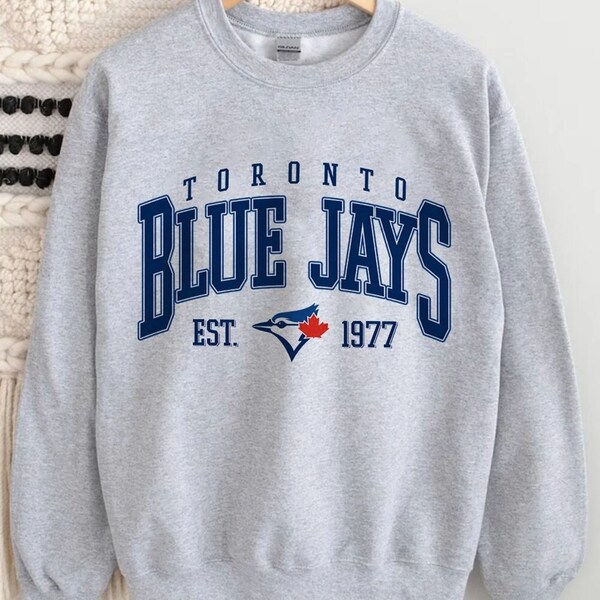 Vintage Toronto Blue Jays Sweatshirt, Toronto Baseball Hoodie, Vintage Baseball Fan Shirt, Toronto Blue Jays Shirt, Blue Jays Unisex Tee