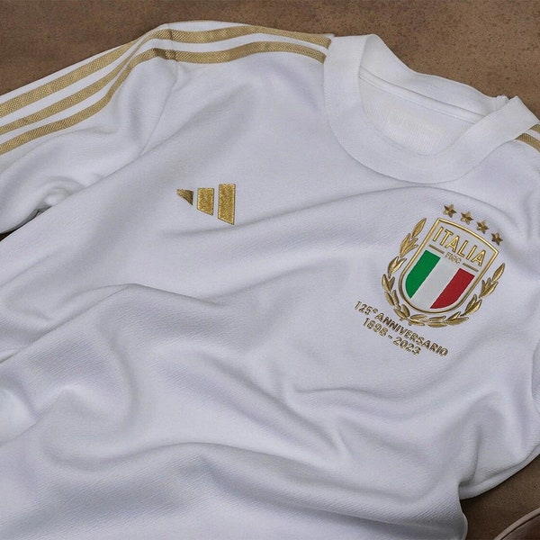 2023 Italy White 125th Anniversary Edition Player Version Soccer Jersey