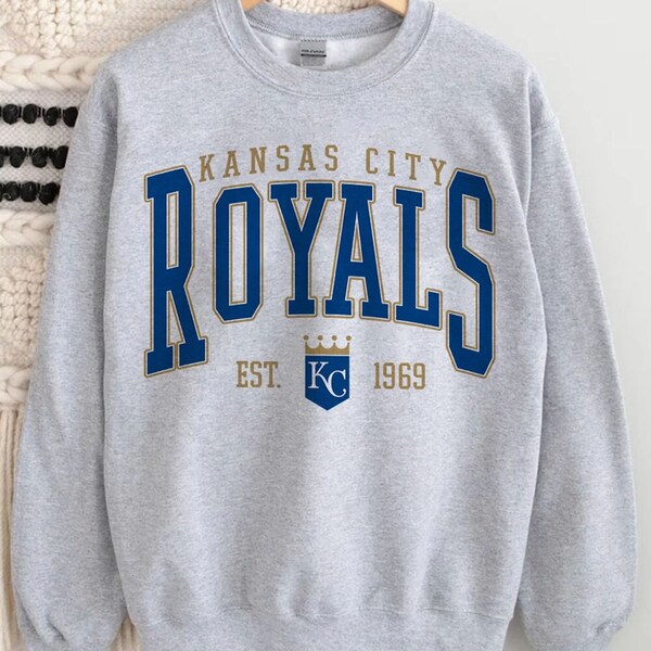 Vintage Kansas City Royals Sweatshirt, Kansas City Baseball Hoodie, Vintage Baseball Fan Shirt, Kansas City Royals Shirt,Baseball Unisex Tee