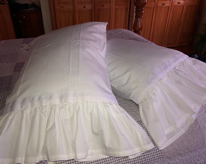 Shabby Chic Pillow Case /cover With Ruffle or Without Ruffle Etsy Canada