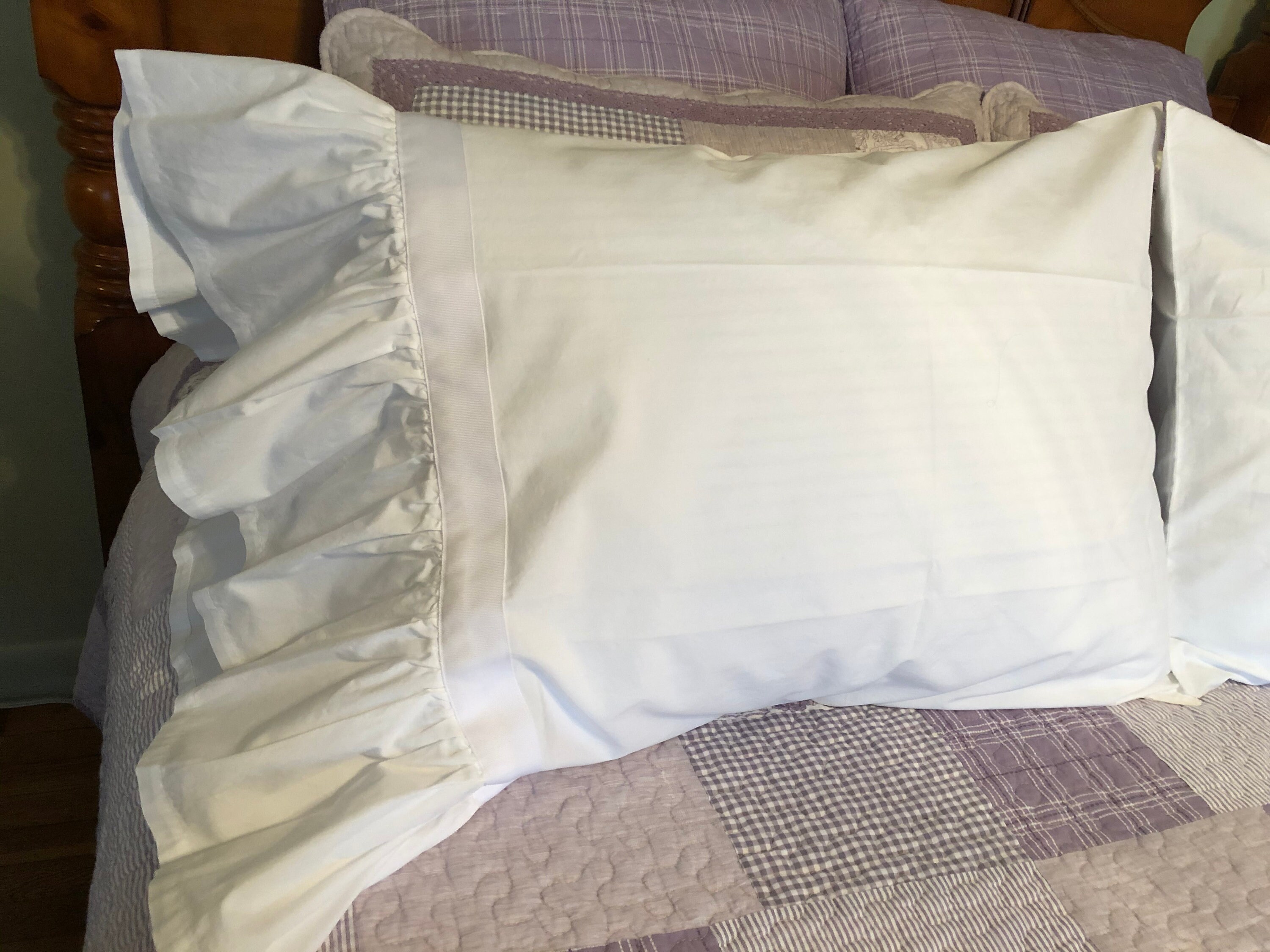 Ruffled Pillow Cases Sold in Pairs Etsy