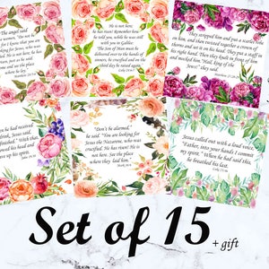 Easter Bible Verse cards easter scripture card christian easter print easter verses in the bible Printable Easter easter bible journaling