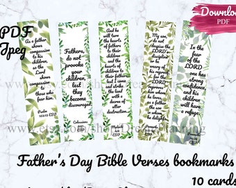 Father’s Day Bible Verses bookmarks, Christian fathers day card, Mens Bible verse cards, Printable prayer cards, Bible verse bookmarks, ESV