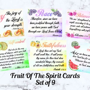Fruits Of The Spirit Bible Study Tools Prayer Cards Bible Verse Cards Printable Scripture Cards Fruit Of The Spirit For Kids Bible For Kids