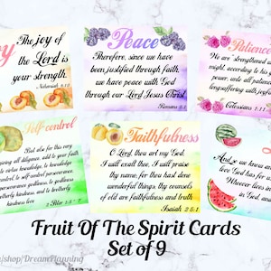 Fruits Of The Spirit Bible Study Tools Prayer Cards Bible Verse Cards Printable Scripture Cards Fruit Of The Spirit For Kids Bible For Kids