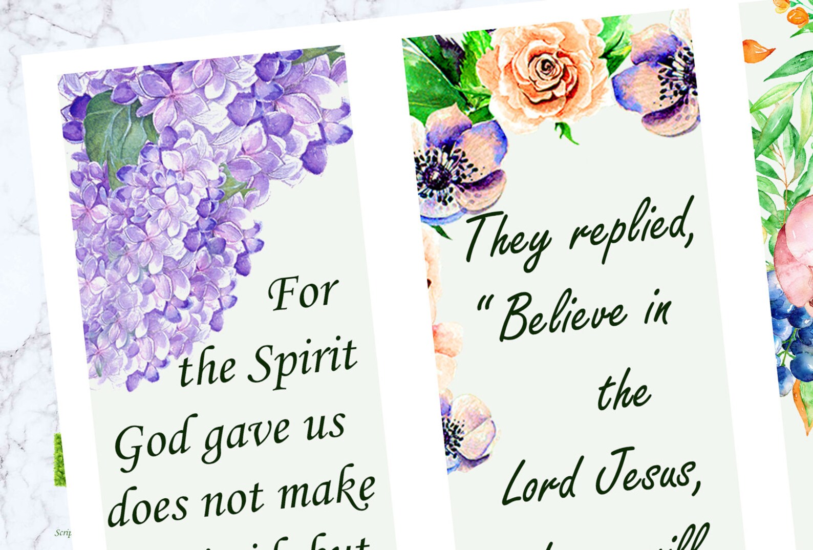 Bible Bookmarks Christian Bookmark Scripture Bookmark Bible - Etsy