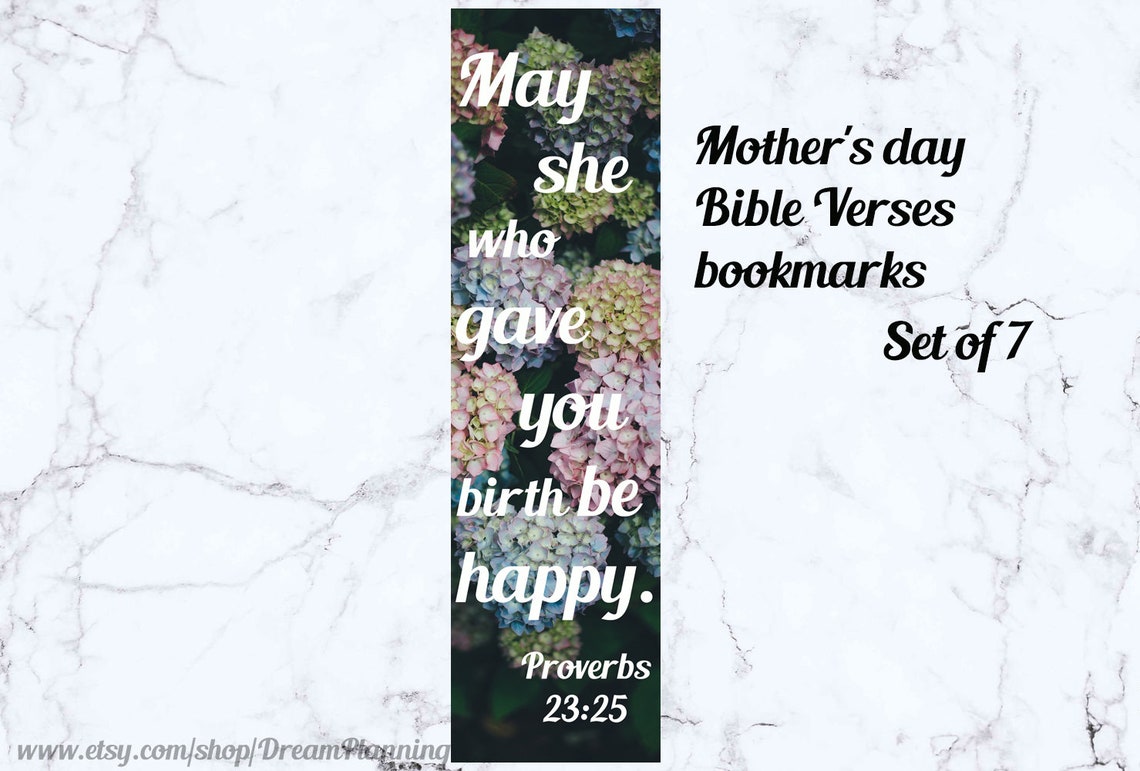 Christian Bookmarks for Women Mother's Day Bible Verses Bookmarks ...