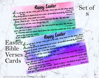 Scripture Easter cards, Easter bible verses cards, printable easter card, bible journaling, Easter bookmark, Easter bible verses for kids