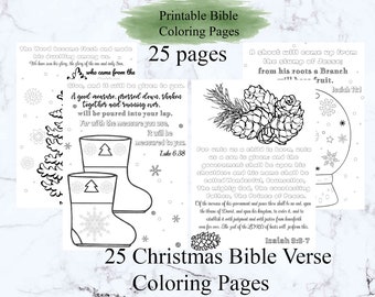 Christmas Bible Verse Coloring Pages, KJV Bible Verses, Kids Bible Verse Coloring Pages, Adult Coloring Page, Sunday School Coloring Pages