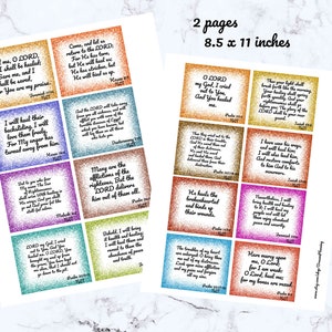 Healing Scriptures Cards, Bible Verses About Healing, Bible Verse Cards ...