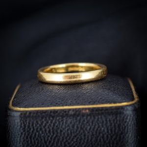 Art Deco &#39;1932&#39; 22ct Gold Plain Stacking Wedding Band Ring