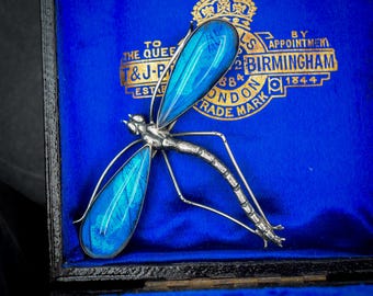 Broche Ancienne Décor Ailes De Papillon - Occasion, Bijou Vintage à Collectionner
