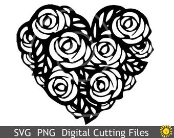 Mandala Heart Svg For Silhouette - Layered SVG Cut File ...