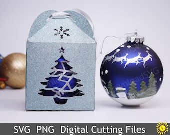 Ornament Box Svg Etsy