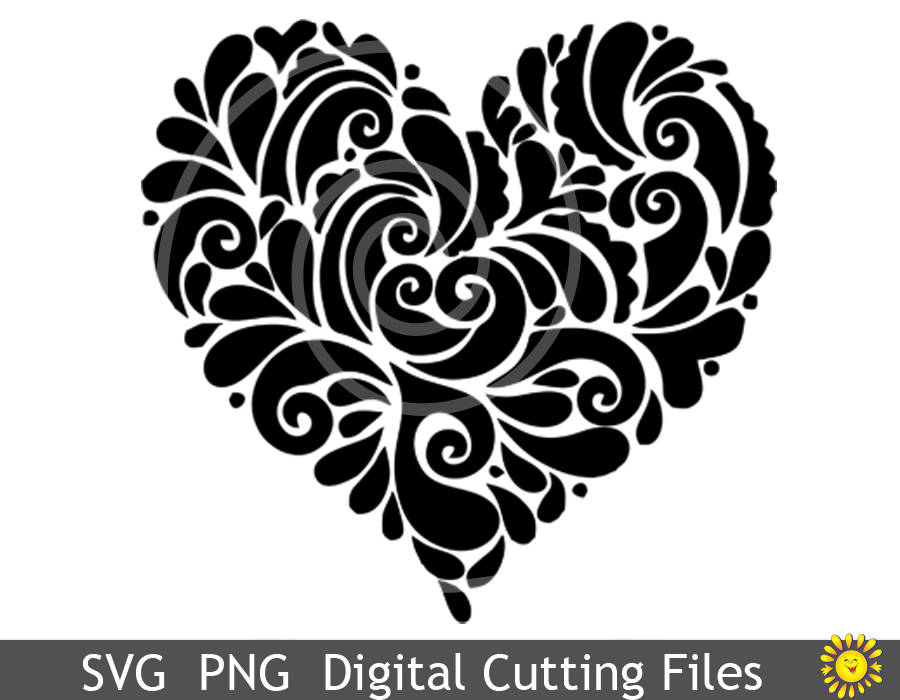 Free Free 124 Heart Mandala Cricut SVG PNG EPS DXF File