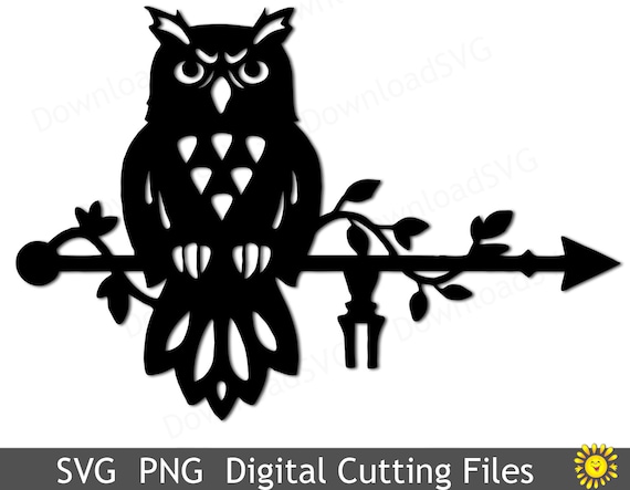 Svg Png Cutting File Eagle Owl Template For Cricut Silhouette Etsy