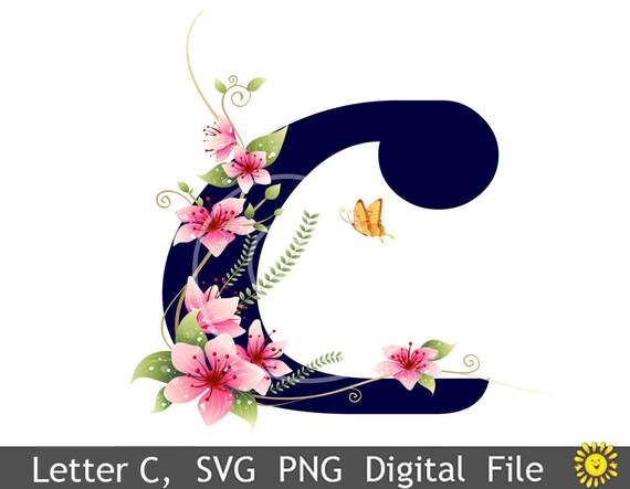 Free Free 328 Floral Letter C Svg SVG PNG EPS DXF File