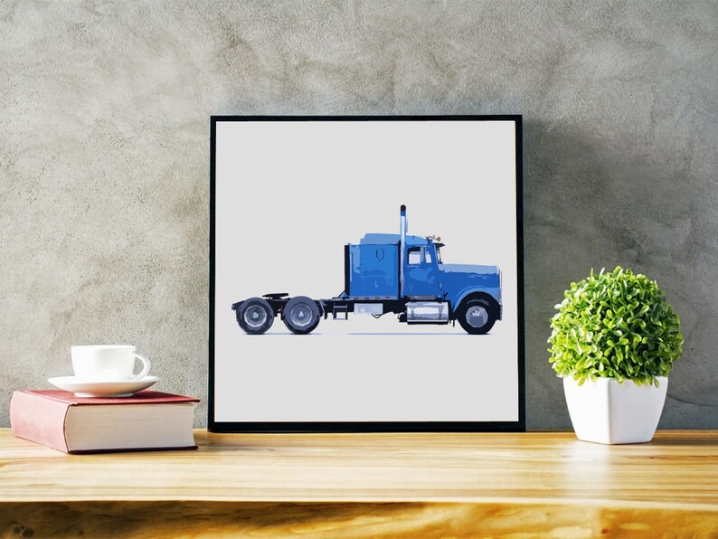 Download Svg Png Blue Truck Digital Printable Image Decoration Car Vehicle Elements Boy Room Decor Clipart Home Party Cards Scrapbooking 1016vs Art Collectibles Drawing Illustration Senerval Eu