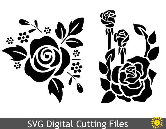 Download Svg Cutting Files Templates Flower Design Cricut Silhouette Digital Home Party Decoration Vinyl Transfer Cards Scrapbooking