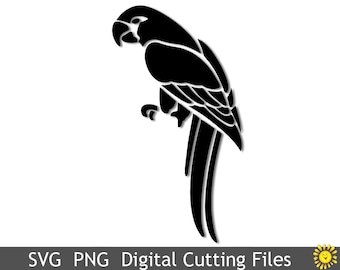 Parrot SVG, PNG Cutting File for Cricut, Silhouette (Digital)