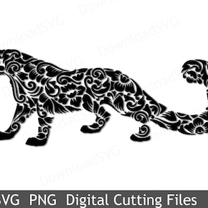 SVG und PNG Schneiddatei Vorlage Snow Leopard ZOO Cricut Silhouette Digital Home Party Dekoration Vinyl Transfer Karten Scrapbooking 262VR