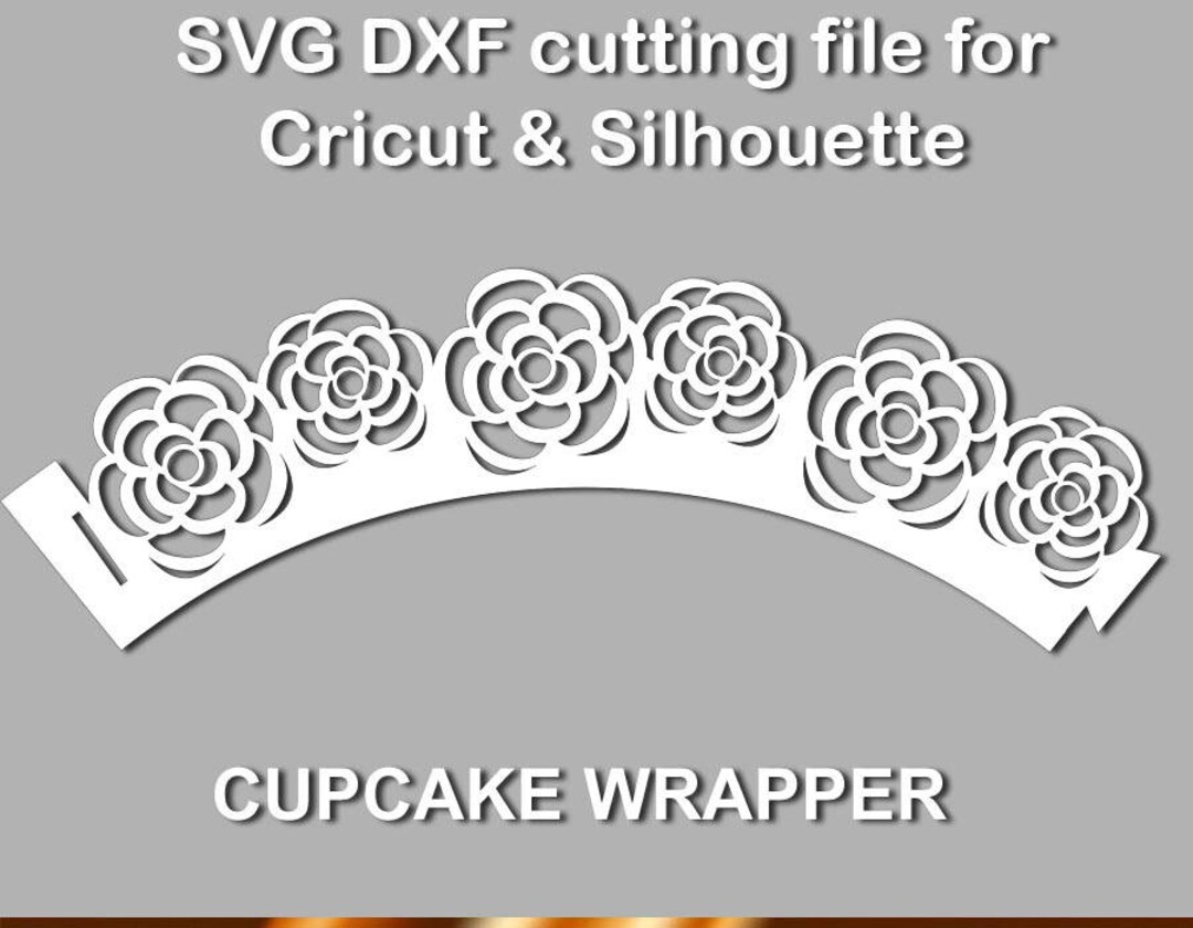 SVG Cutting File Template Cricut Silhouette Cupcake Wrapper Etsy Canada
