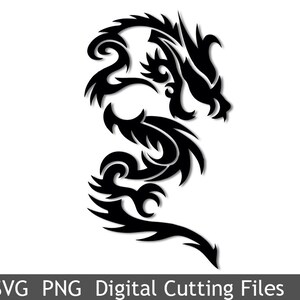 Chinesische Drachen SVG Datei schnittvorlage Vinyl übertragen Cricut Silhouette Digital Party Dekoration Karten Scrapbooking Katze auf den Mond 2050VS