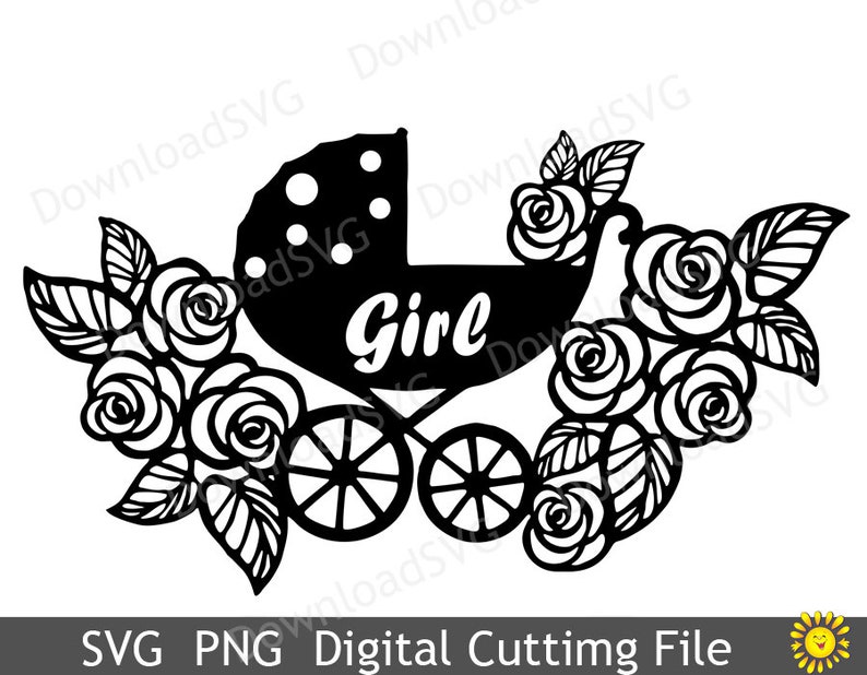 Download Svg And Png Cutting Files Templates Baby Strollers For Cricut Silhouette Digital Decoration Vinyl Cards Scrapbooking